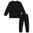 Black Teddy Bear Logo Tracksuit, 3, hi-res