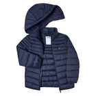 Boys Navy Blue Puffer Jacket, 1, hi-res