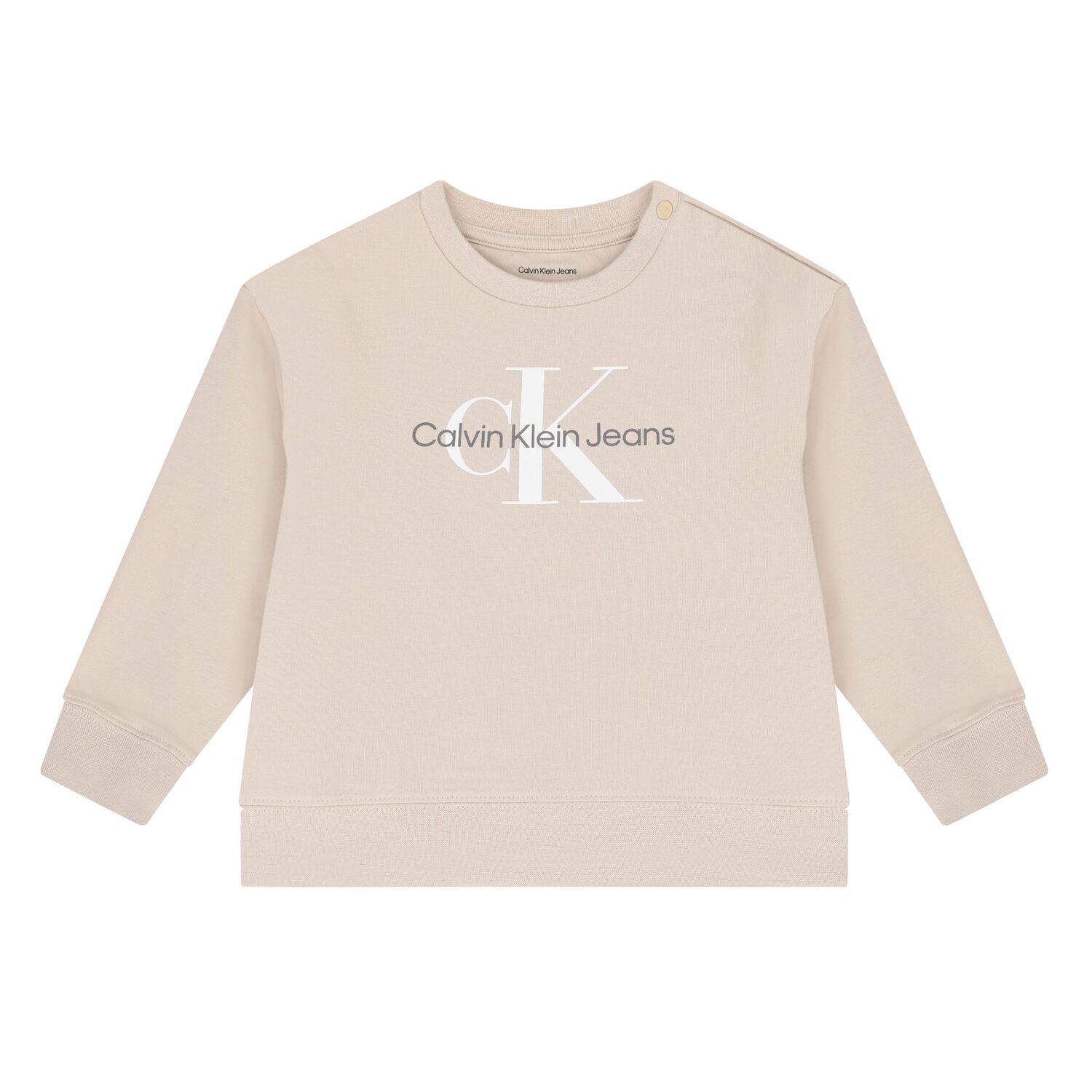 Baby Boys Beige & White Tracksuit 3-Piece Set, 8, hi-res