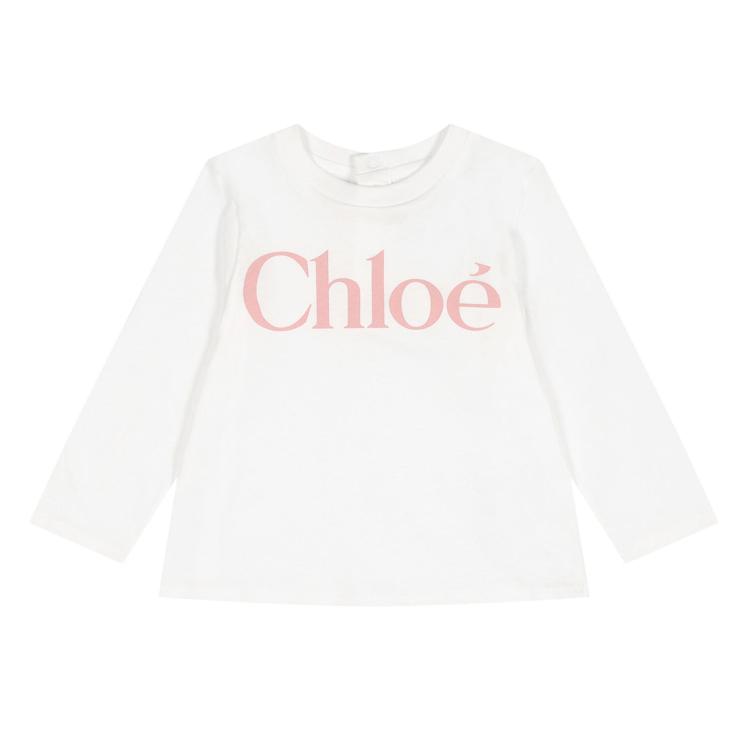 Younger Girls Mini Me White Long Sleeve Top, 1, hi-res