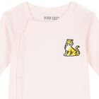 Baby Girls Pink Tiger Babygrows ( 2 Pack ), 1, hi-res