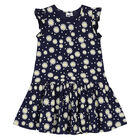 Girls Navy Floral Dress, 2, hi-res