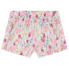 Younger Girls Pink Floral Shorts Set, 1, hi-res