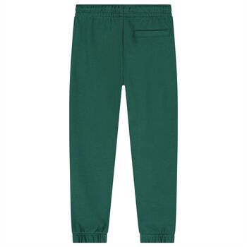 Boys Green Logo Joggers