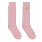 Girls Pink Bow Socks, 5, hi-res
