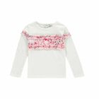 Girls Ivory & Pink Top, 1, hi-res