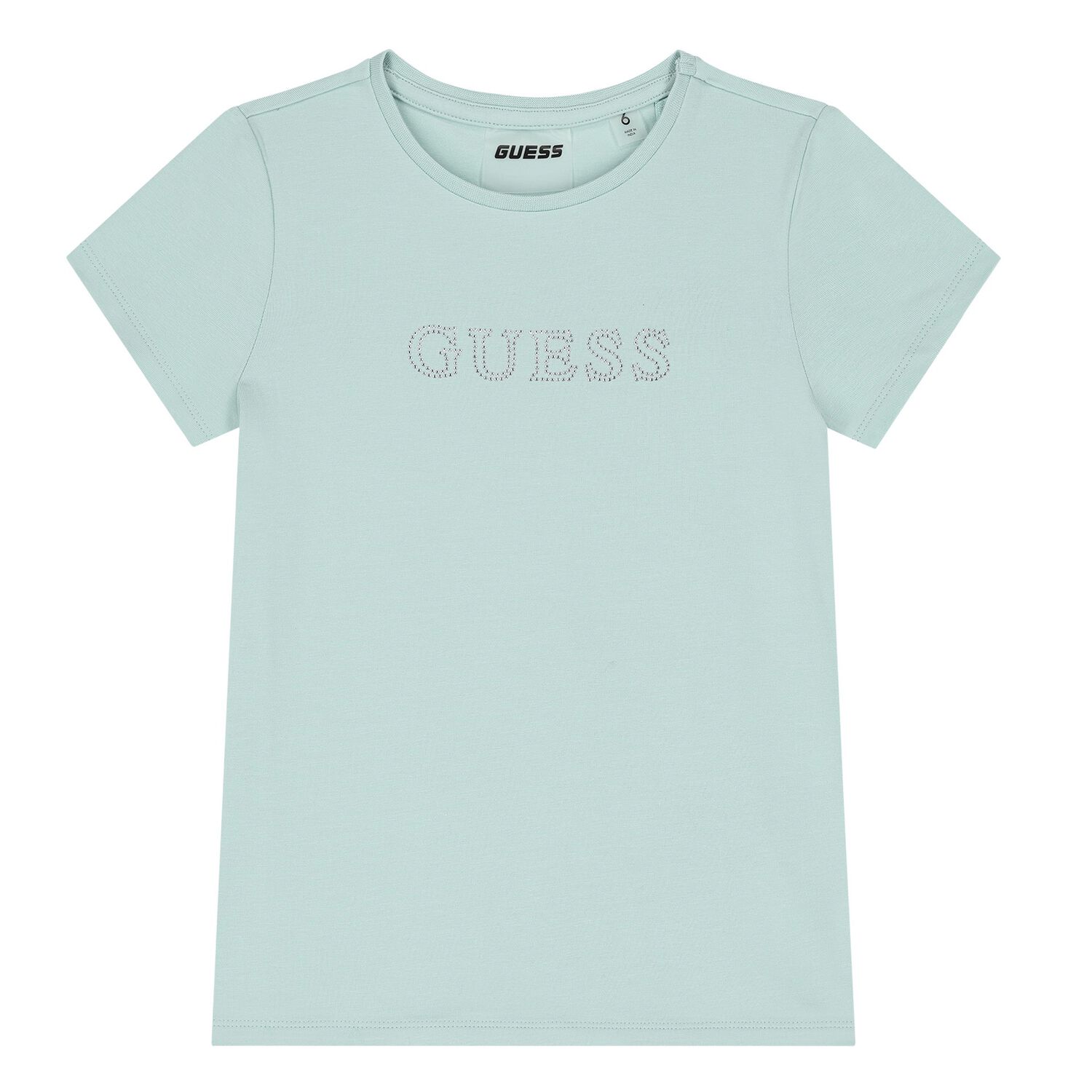 Girls Green Embellished Logo T-Shirt, 1, hi-res