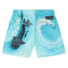 Boys Aqua Whale Swim Shorts, 2, hi-res