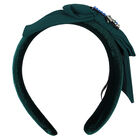 Girls Green Bow Headband, 1, hi-res