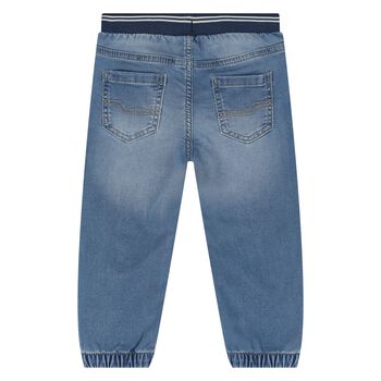 Younger Boys Blue Denim Joggers