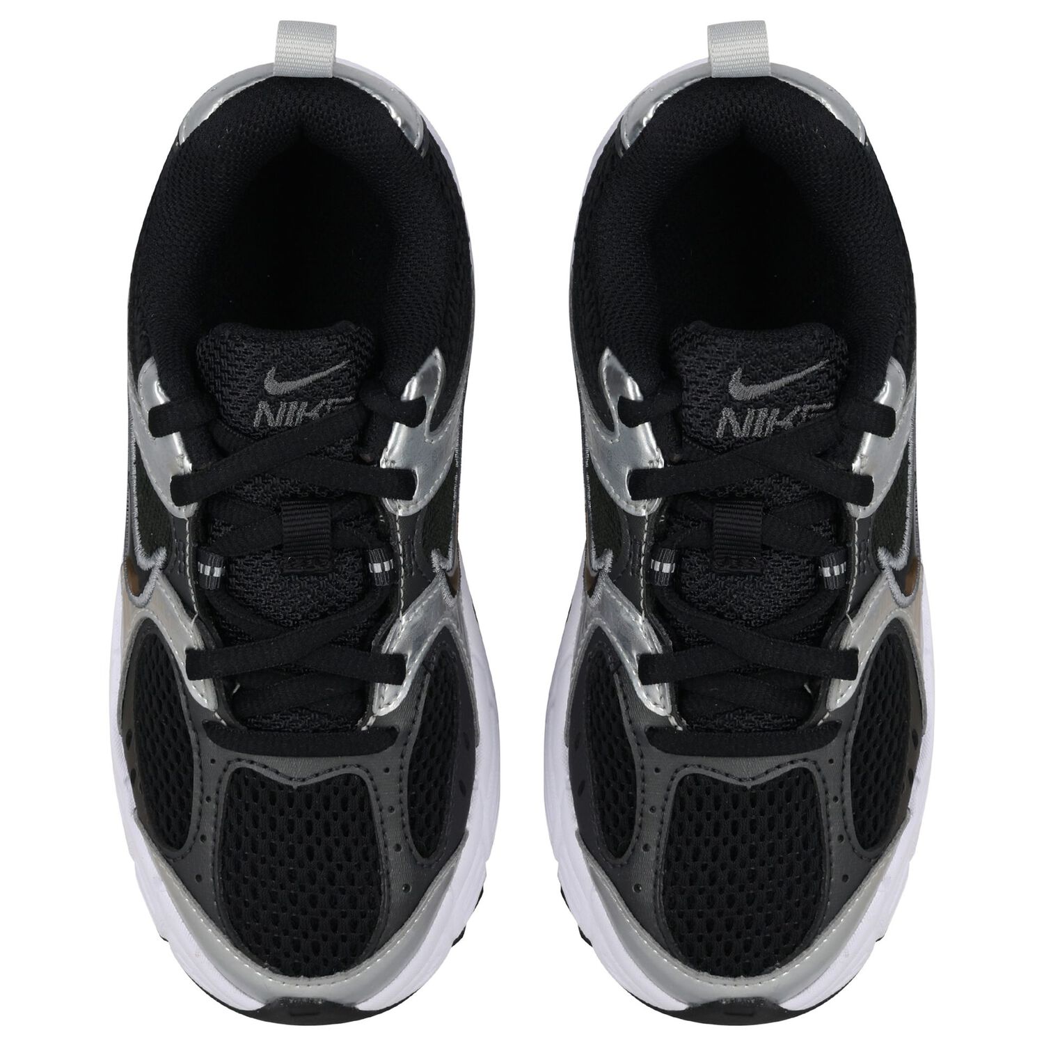 Boys Black & Silver V5 Rnr Lace Trainers, 1, hi-res