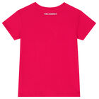 Girls Pink Choupette T-Shirt, 1, hi-res