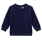 Baby Boys Navy Logo Tracksuit, 1, hi-res
