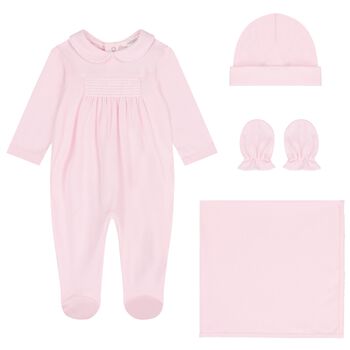 Baby Girls Pink Babygrow Gift Set