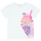 Girls White Sequins T-Shirt, 1, hi-res