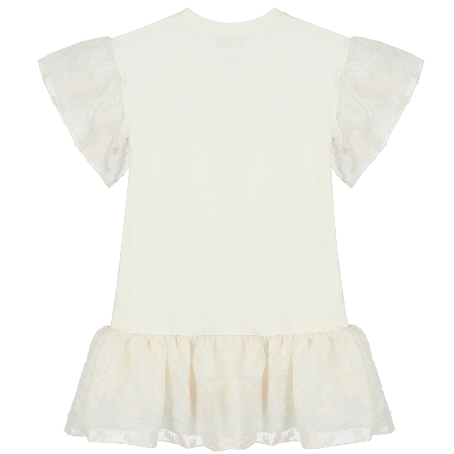 Girls Ivory Logo Bag Dress, 1, hi-res
