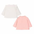 Baby Girls Pink & Ivory Tops (2 Pack), 1, hi-res