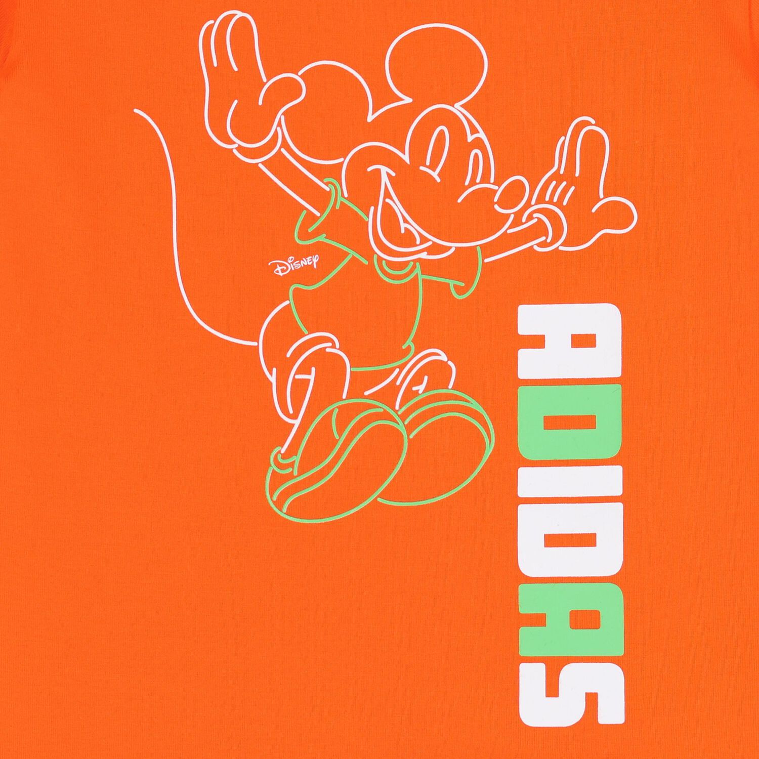 Orange & Black Disney Logo Baby Shorts Set, 1, hi-res