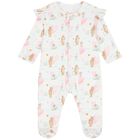 Baby Girls White Hearts Babygrow, 1, hi-res