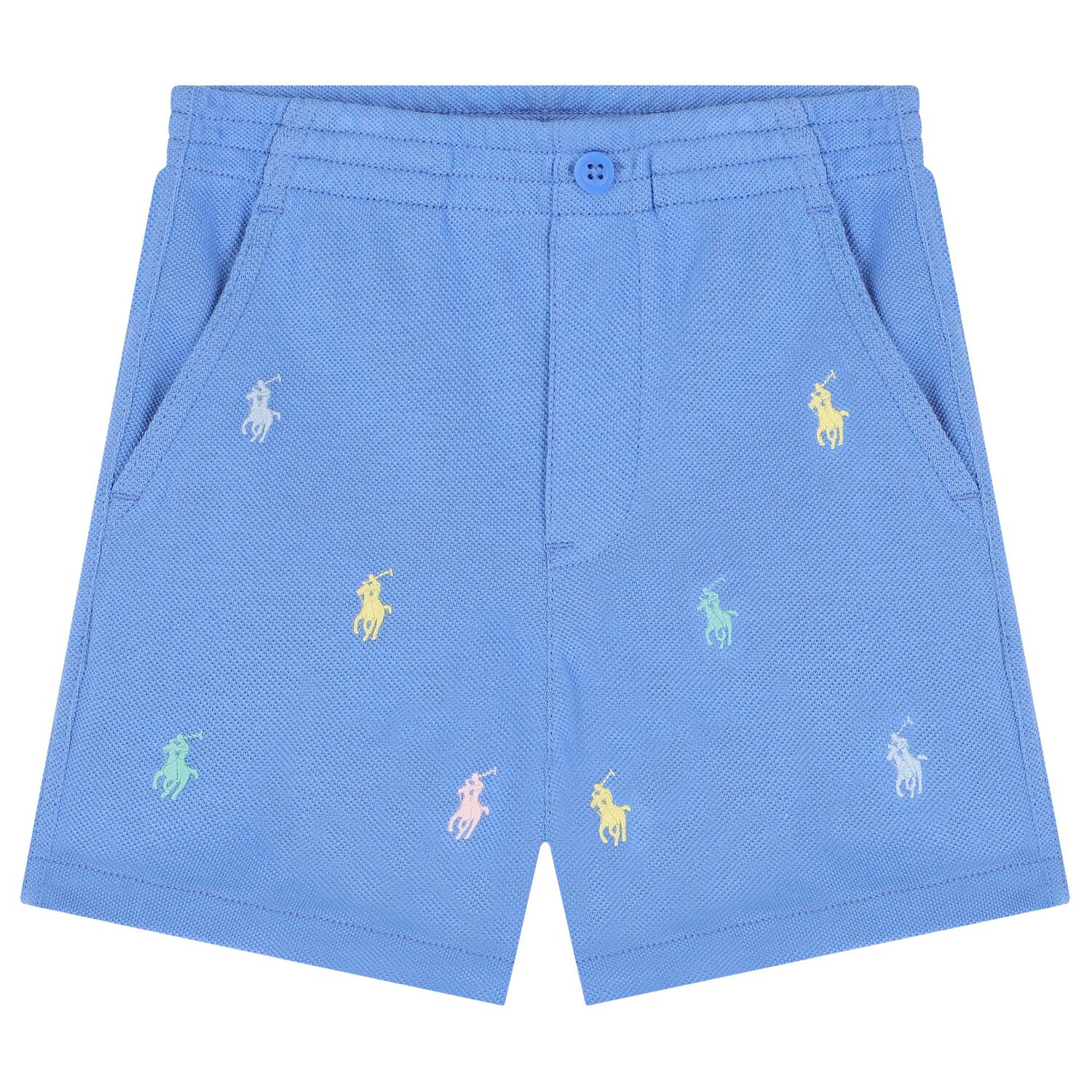 Baby Boys Pink & Blue Logo Shorts Set, 1, hi-res image number null