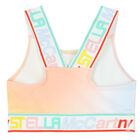 Girls Multicoloured Logo Crop Top, 1, hi-res