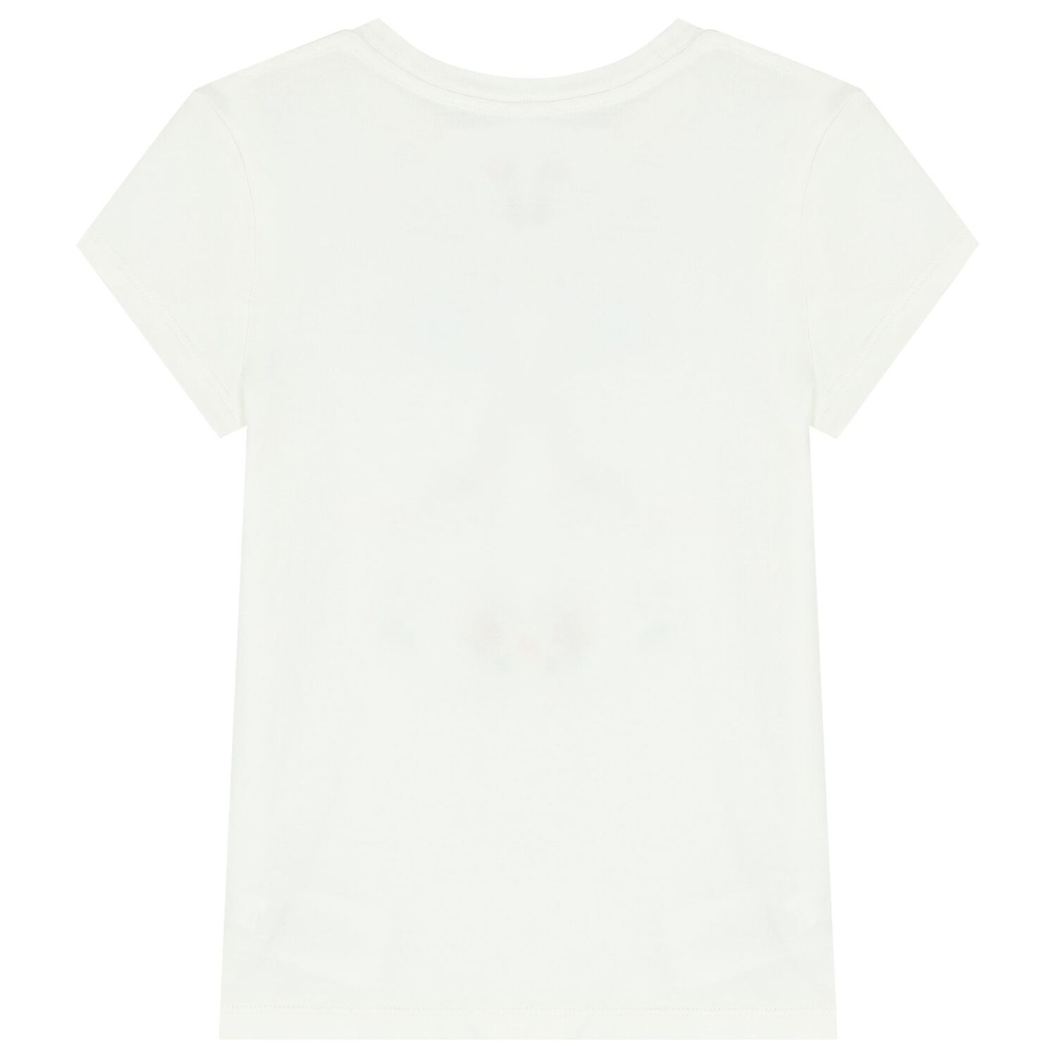 Girls White Logo T-Shirt, 1, hi-res