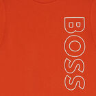 Boys Orange Logo T-Shirt, 4, hi-res