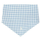 Baby Boys White & Blue Gingham Logo Romper Gift Set, 1, hi-res