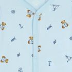 Baby Boys Blue Romper, 1, hi-res