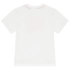 Boys White Logo T-Shirt, 2, hi-res