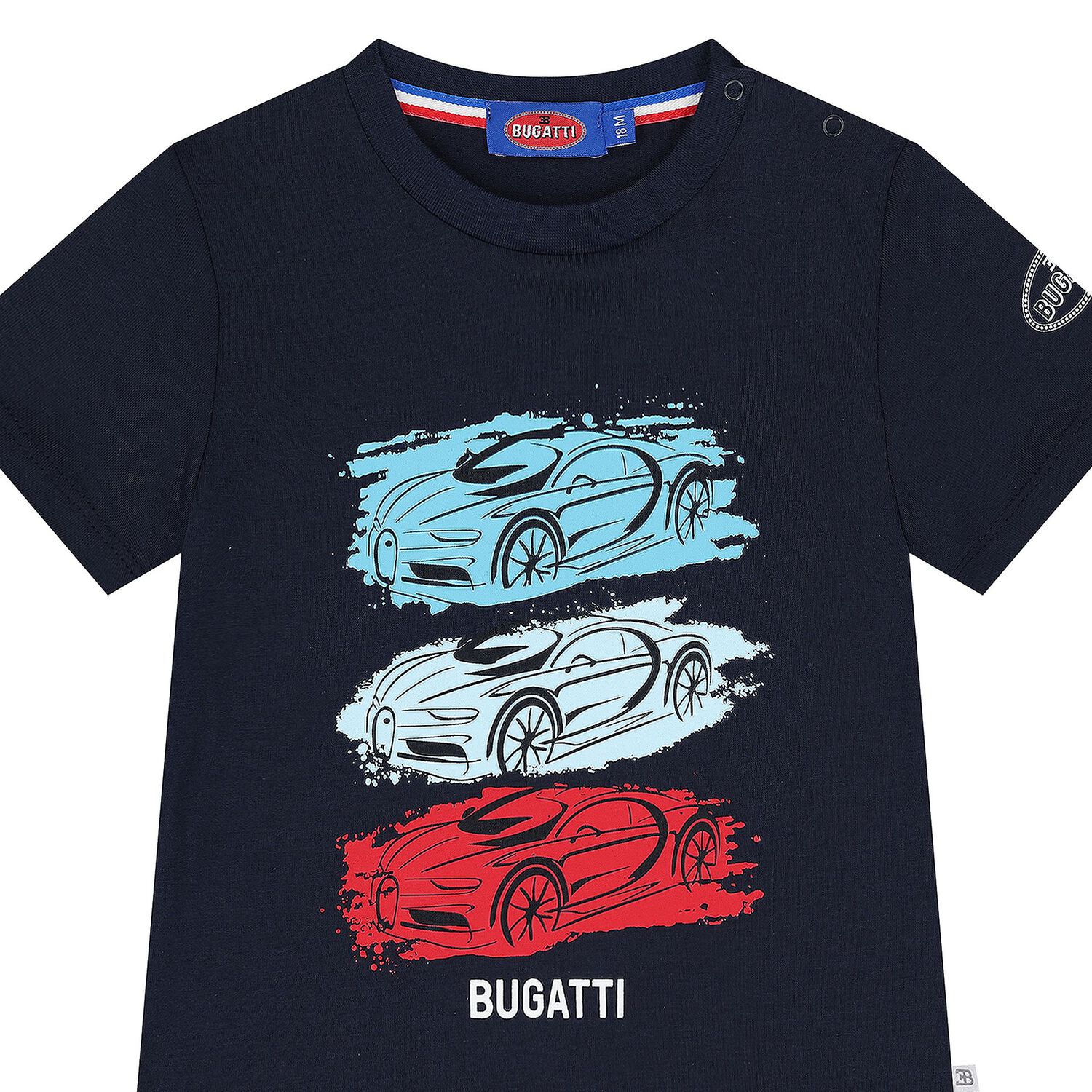 Younger Boys Navy Blue Logo T-Shirt, 1, hi-res image number null