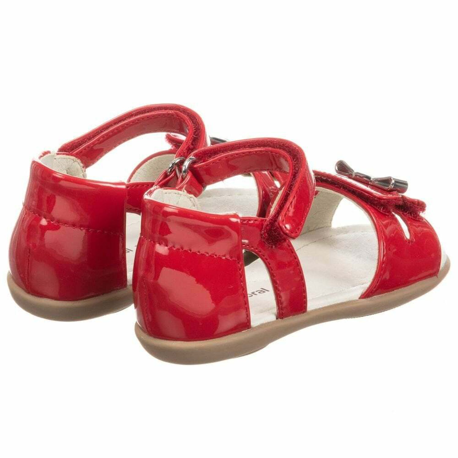 Younger Girls Red Patent Sandals, 1, hi-res image number null