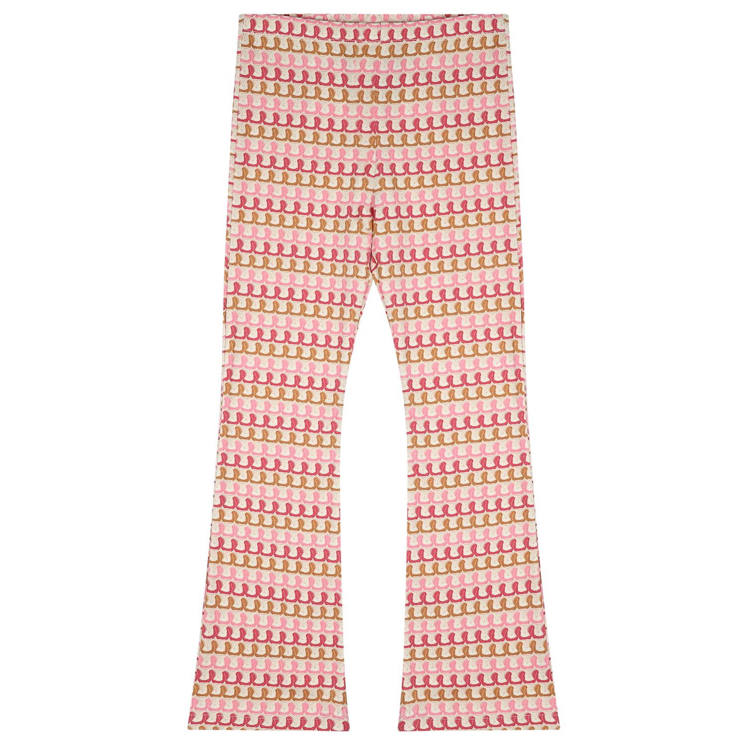 Girls Pink Flower Leggings Set, 3, hi-res