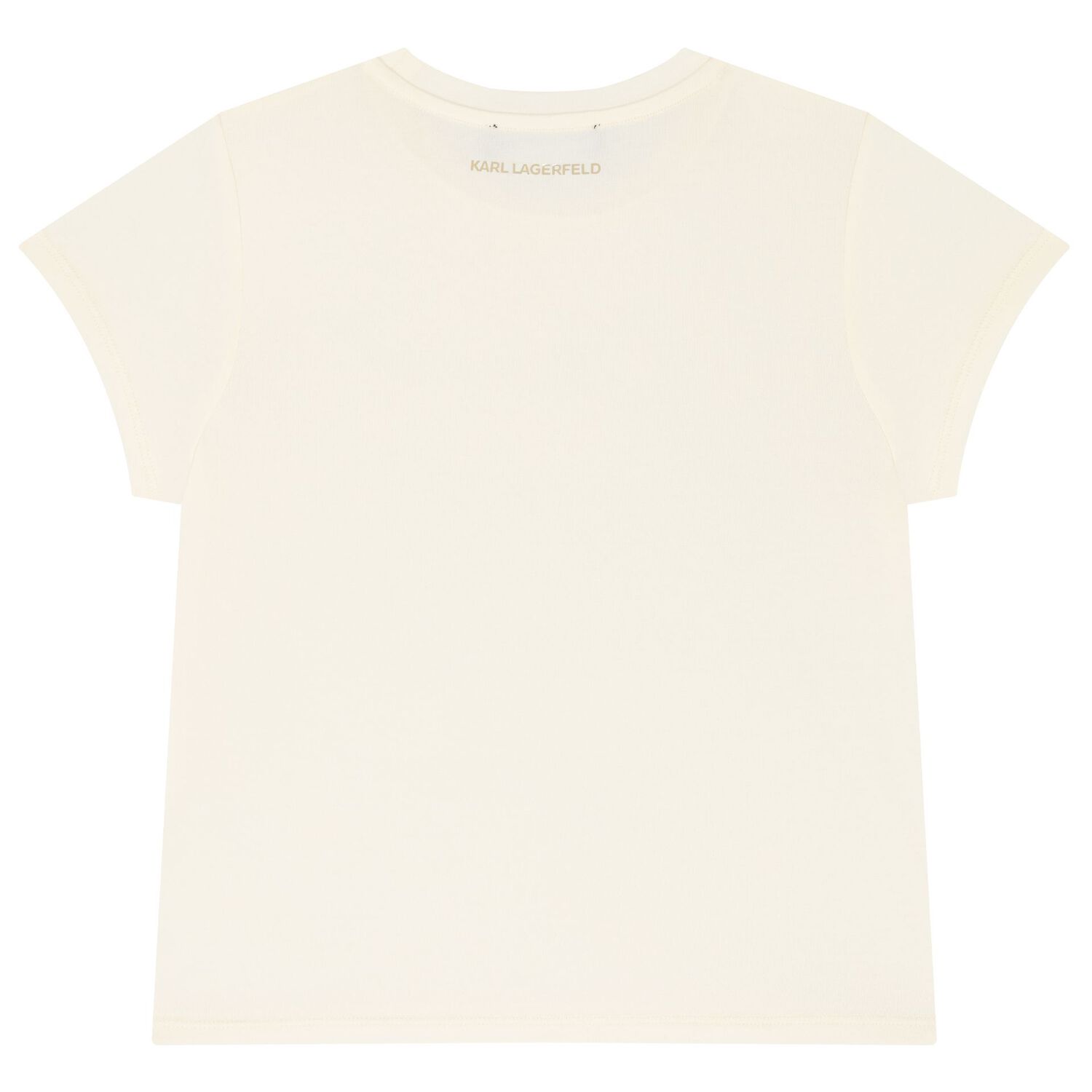 Girls Beige Choupette Logo T-Shirt, 2, hi-res