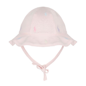 Baby Girls Pink Logo Hat