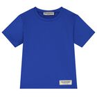 Blue Regular Fit Softskin Logo T-shirt, 1, hi-res