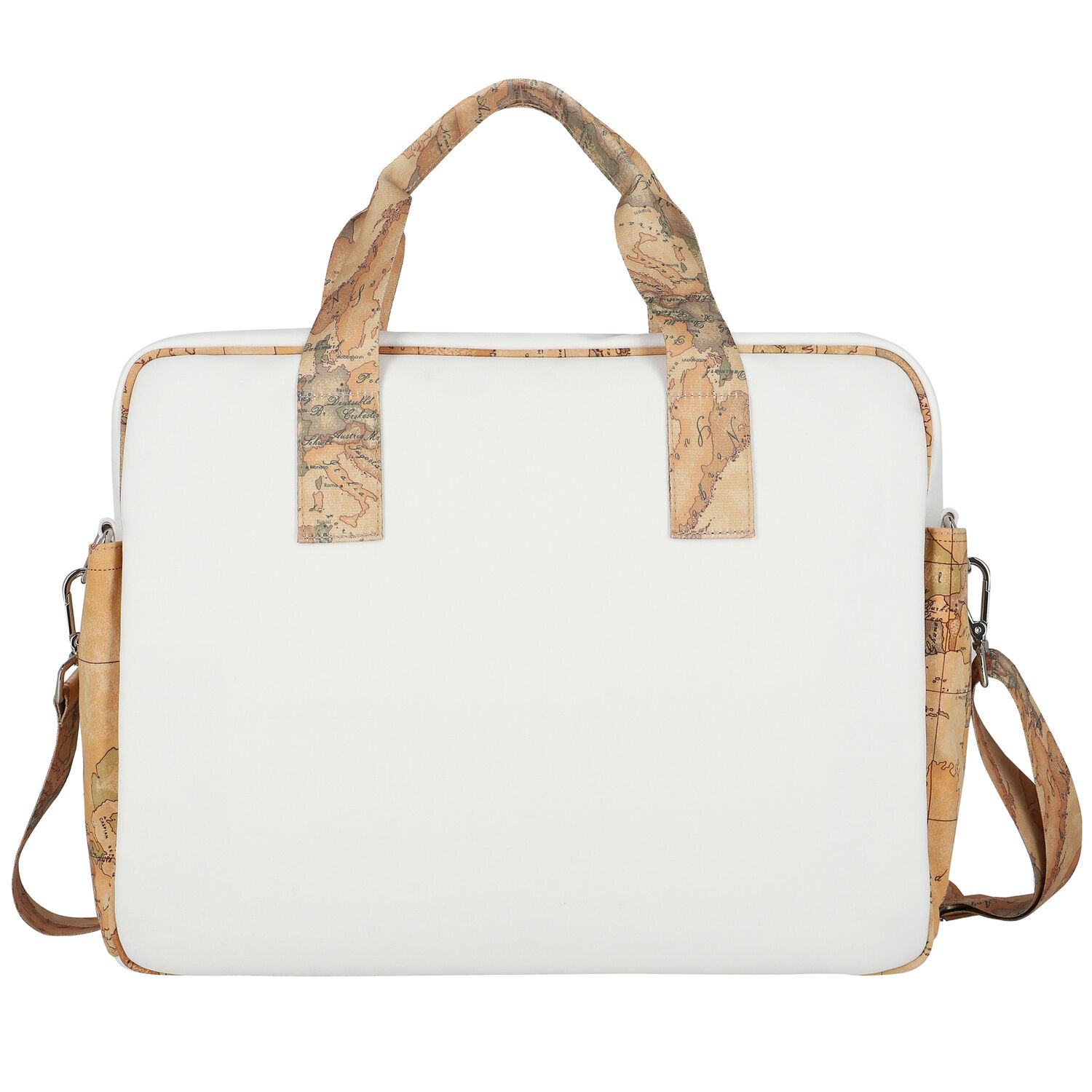 Ivory & Beige Geo Map Bear Baby Changing Bag, 1, hi-res