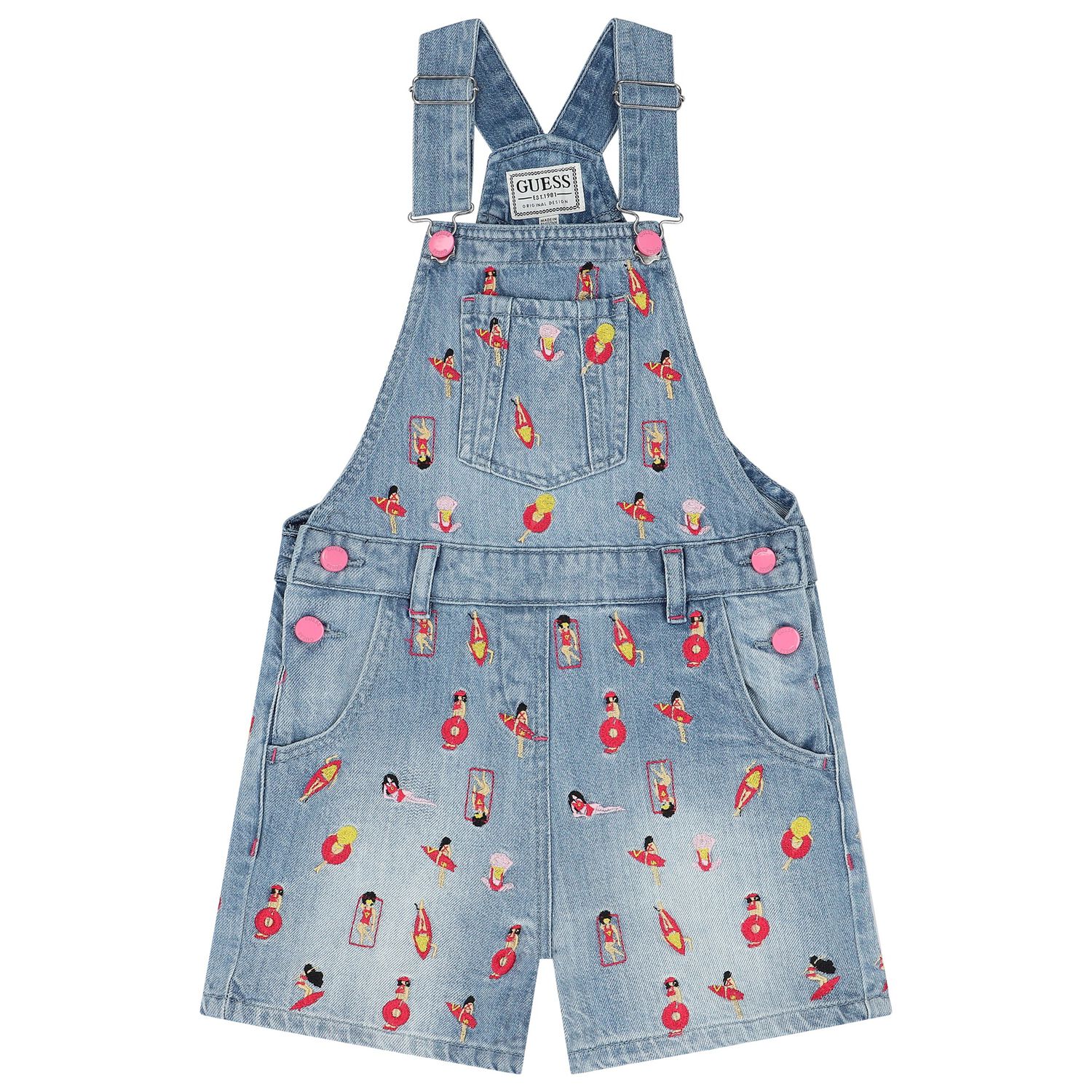 Girls Vacation Dungarees, 1, hi-res image number null