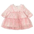 Baby Girls Pink Floral Tulle Dress, 2, hi-res