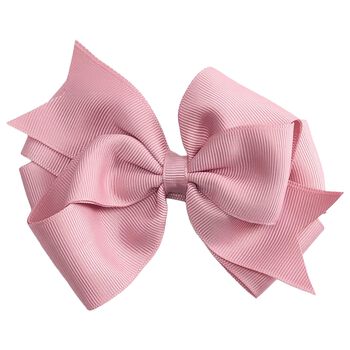 Girls Pink Bow Hairclip
