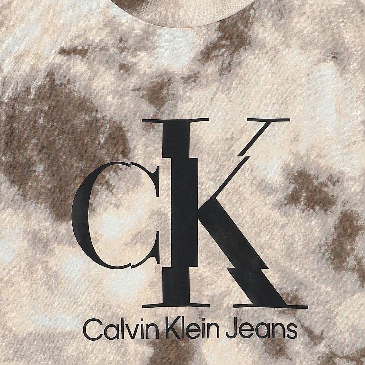 Boys Beige Tie-Dye Logo T-Shirt, 1, hi-res