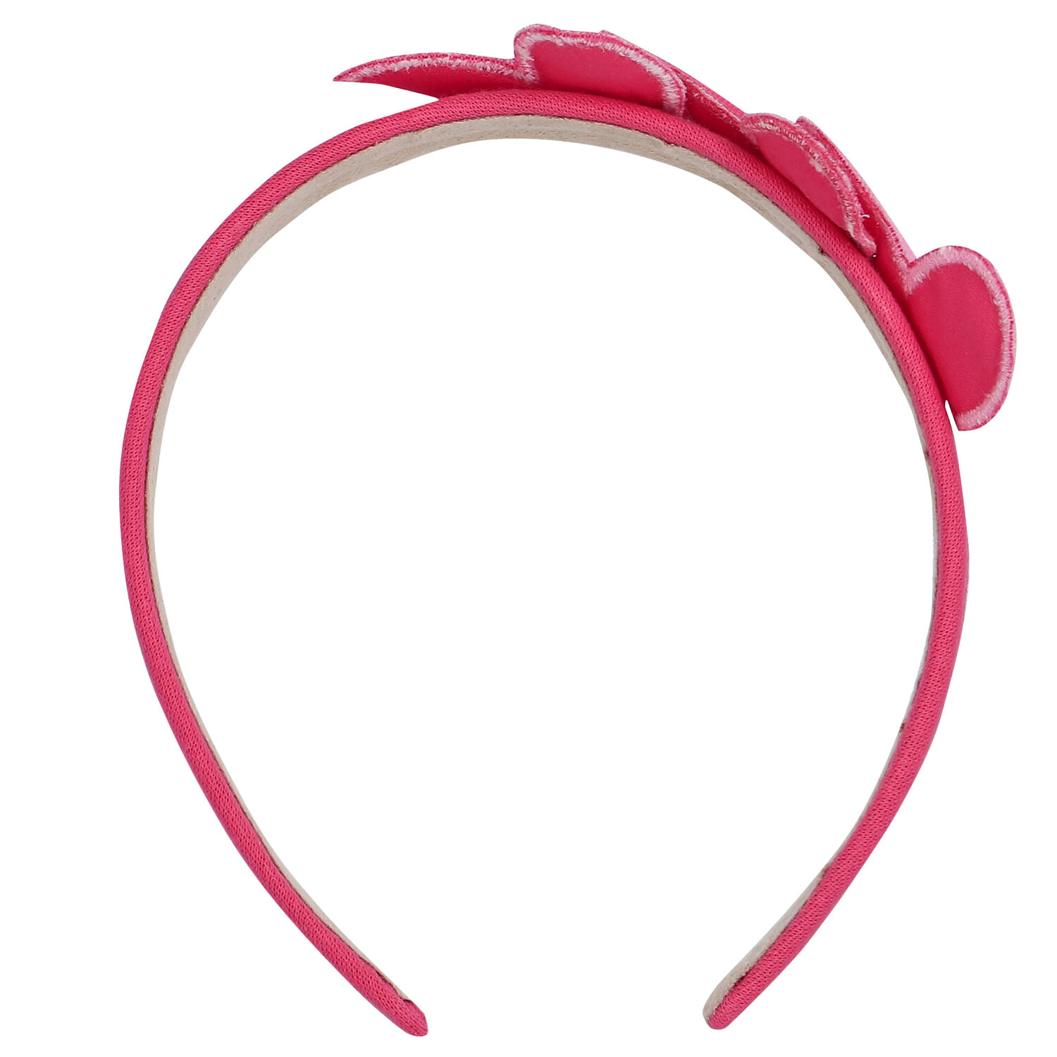 Girls Pink Hearts Headband, 1, hi-res