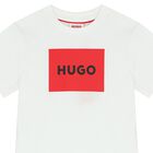 Boys White Logo T-Shirt, 2, hi-res