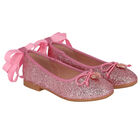 Girls Pink Glitter Shoes, 3, hi-res
