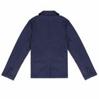 Boys Navy Cotton Jacket, 1, hi-res