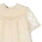 Younger Girls Ivory Floral Dress, 1, hi-res