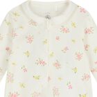 Baby Girls Ivory Floral Babygrow, 1, hi-res