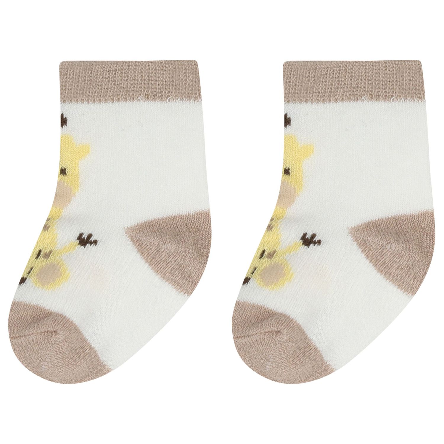 Baby Boys Yellow & White Socks ( 4-Pack ), 2, hi-res