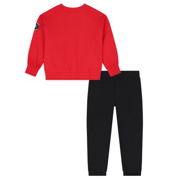 Boys Red & Black Logo Tracksuit