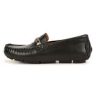 Boys Black Logo Moccasins, 1, hi-res